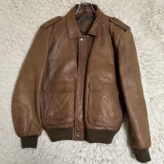 フライトジャケット】 A2 G1 A-2 G-1 レザー ジャケット ラム M - メルカリ