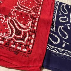 60's ヴィンテージバンダナ　２枚売り　タイガーのサムネイル