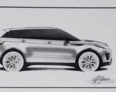 レンジローバー Evoque イヴォーク アートスケッチ サイン レンジローバー Evoque イヴォーク アートスケッチ サイン 収納ケース