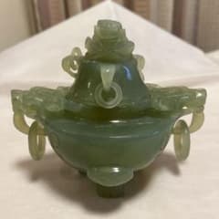 中国工芸品 まとめ売り　翡翠香炉 天然石　龍　鶴　置物　花柄　小物入れ 中国工芸品 まとめ売り 翡翠香炉 天然石 龍 蛙 鶴 置物 花柄
