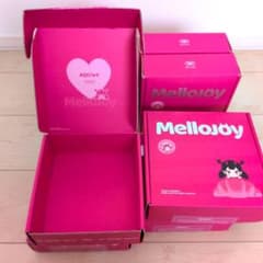 メロジョイ 空き箱 ダンボール ピンクの箱 9個 mellojoy 箱のみ - メルカリ