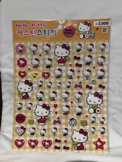 【韓国限定】韓国ダイソー　ハローキティ　キティちゃん　ぷっくりシールのサムネイル