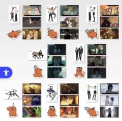 チェンソーマン 一番くじ G賞ホログラムステッカーセット コンプリートセット - 3