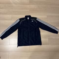 adidas ネイビーストライプジャケット Lのサムネイル