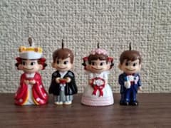 ペコちゃん ポコちゃん 結婚式 フィギュア4体 不二家 昭和レトロのサムネイル