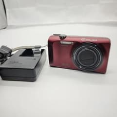 #3366 EXILIM EX-H30 CASIO 電池・充電器 外観美品 CASIO EXILIM EX-H30 レッド 充電器付き - メルカリ