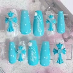 ネイルチップ クロム ミント バラ ウィッシュコア ロザリーコア