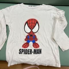 SPIDER-MAN 키즈 긴팔 T셔츠 화이트