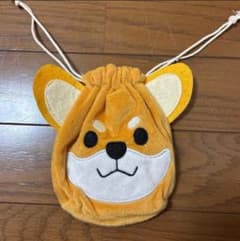 柴犬 ぬいぐるみ 巾着袋 ポーチのサムネイル