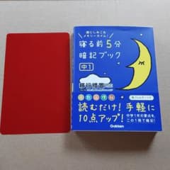 寝る前5分暗記ブック : 頭にしみこむメモリータイム! 中1のサムネイル