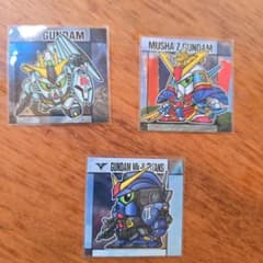 SDガンダム スナック メタリックシール 3枚セットのサムネイル