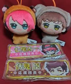 A3!⭐️チビちびぐるみ＆称号バッジ 秋組 太一 臣 4点 プライズ ぬいぐるみ