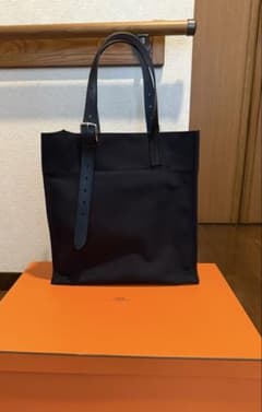 最終値下げ　HERMES Etriviere（エトリヴィエール）トートバッグ　黒のサムネイル