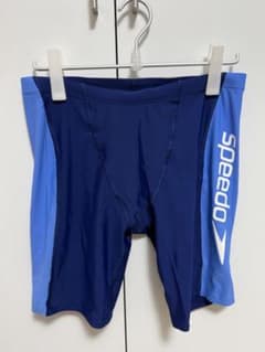 Speedo メンズ 競泳水着 ハーフスパッツ ブルーのサムネイル