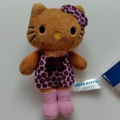 Hello Kitty ヒョウ柄 マスコット ぬいぐるみのサムネイル