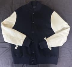 SHIPS GENERAL SUPPLY スタジャン L ネイビー 本革 - メルカリ