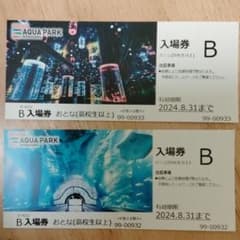 マクセル アクアパーク 品川 おとな(高校生) チケット2枚 入場券のサムネイル