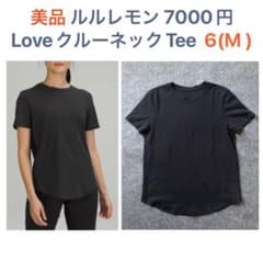 美品7000円 ルルレモン Love クルーネックTシャツ 6 M 黒 - メルカリ