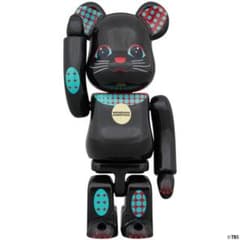 n*w様 BE@RBRICK 水曜日のダウンタウン 100% ブラックのサムネイル