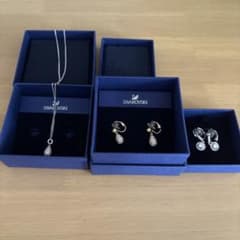 SWAROVSKI ネックレス イヤリング 3点セット
