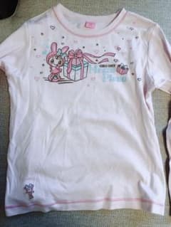 メゾピアノ 長袖Tシャツ カットソー 150 ピンク かわいいのサムネイル