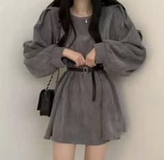 【冬物セール】GRL コーデュロイワンピースのサムネイル