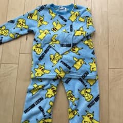 ポケモン　ピカチュウ　もこもこ　フリースパジャマ　男の子　ブルーのサムネイル