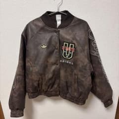 adidas ATHLETIC DEPT ビンテージ合成皮革ジャケット - メルカリ