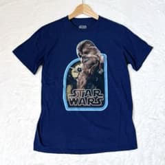 STAR WARS 스타 워즈 츄바카 프린트 T 셔츠 네이비 M