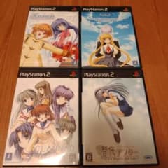PS2 Keyソフト4本セット Kanon AIR CLANNADのサムネイル