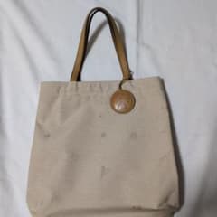 Kitamuraキタムラ キャンバスレザートートバッグ ベージュ - メルカリ