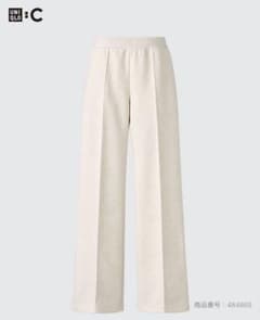 UNIQLO スウェットストレートパンツ L ナチュラルのサムネイル