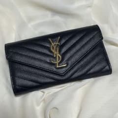 YSL ブラック キルティング 長財布のサムネイル