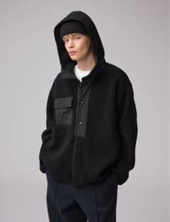 GU ENGINEERED GARMENTSボアフリーススナップパーカ M - メルカリ