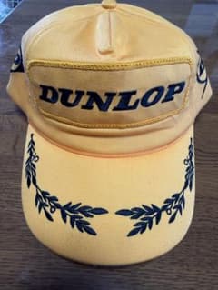 DUNLOP キャップ ビンテージ　イエロー 刺繍ロゴ　希少のサムネイル