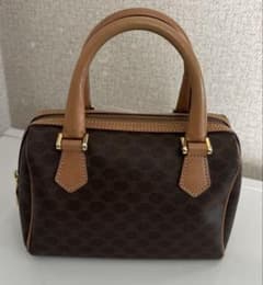 CELINE マカダム柄 ミニボストンバッグ ハンドバッグ - メルカリ