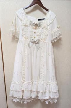 Angelic Pretty 旧タグ はしごレース 薔薇ボタン ブラウス 黒|mercari 