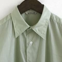 AURALEE シルクシャツ　FINX SILK STRIPE SHIRTSのサムネイル