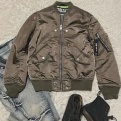 DIESEL MA-1 フライトジャケットボンバージャケット カーキ オリーブ