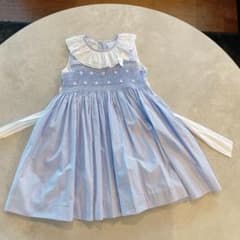 【美品】ヨーロッパブランド　BEATRICE&GEORGE スモックワンピースのサムネイル