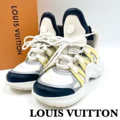 現行 ルイヴィトン LVアークライト モノグラム スニーカー 白 36 23cm