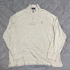 【現行品】ポロラルフローレン ハーフジップニット XL ベージュ　美品