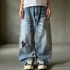 00s Carhartt ダブルニー ペインター バギーデニムパンツ ワイドレグ
