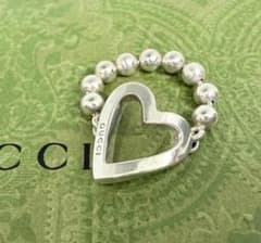 GUCCI ハート ボール チェーン リング silver 925 15号 - メルカリ
