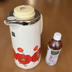 タイガー魔法瓶ポット　昭和レトロな花柄　日本製のサムネイル