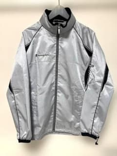 Champion 昭和レトロ　ヴィンテージ　シルバーシャカシャカ上下セット Champion ウィンドブレーカー 上下セット シルバー M - メルカリ