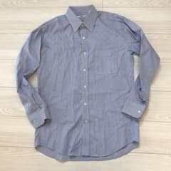 UNIQLO ユニクロ　長袖シャツ　ストライプ　サイズL ブルー