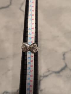 ティファニー Tiffany バタフライ リボン リング 約12号 シルバー