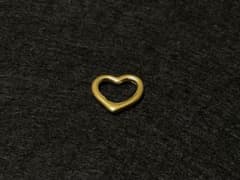純金のハート10mm　マット?タイプ　ペンダントトップ ハートのペンダントトップ 約10mm マット（?）加工 足金999刻印 - メルカリ