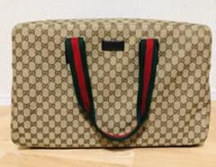 GUCCI グッチ　GGキャンバス　ボストンバッグのサムネイル